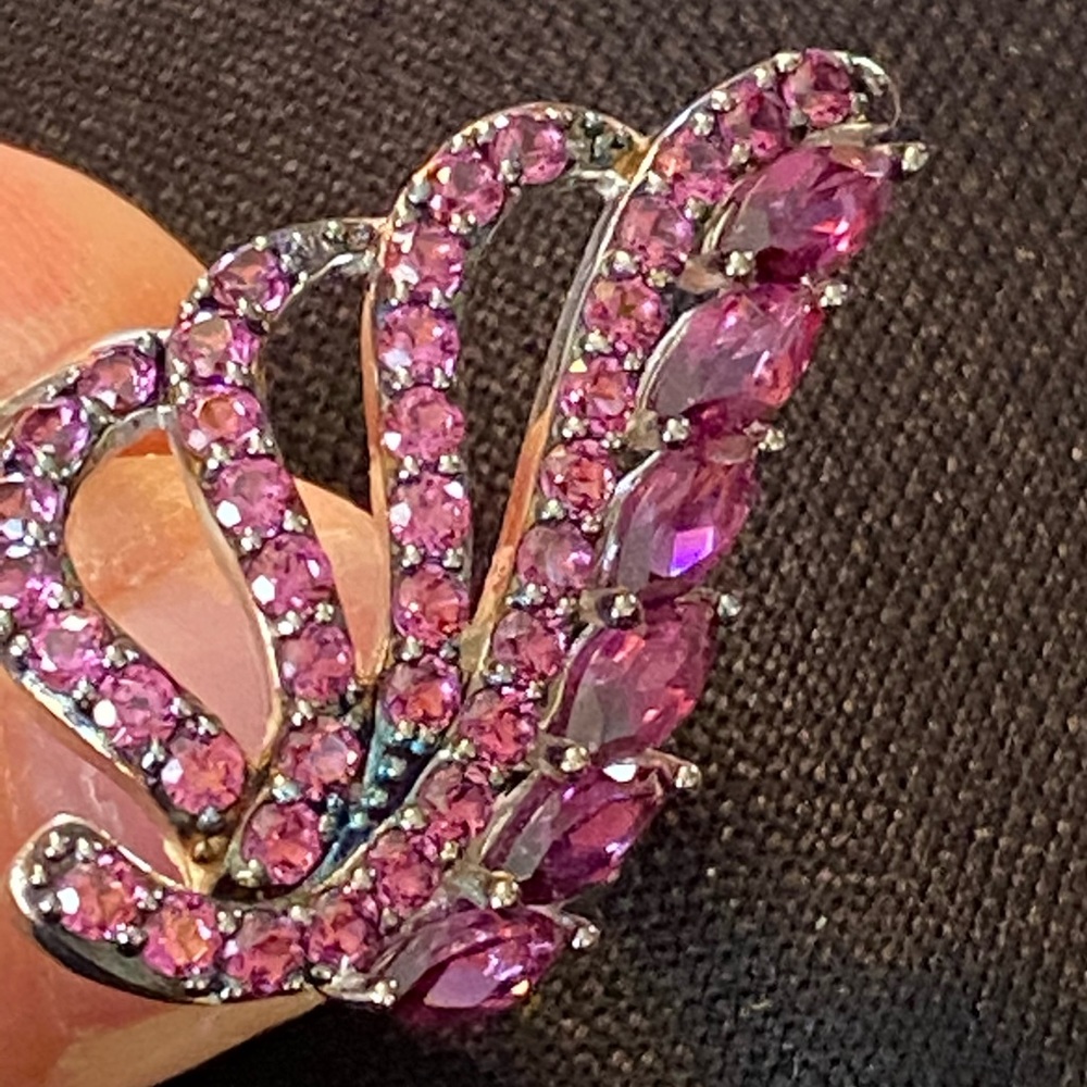 NWOT RASPBERRY RHODOLITE STERLING RING - Picture 12 of 12